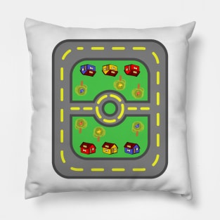 Car Play mat T-Shirt Pillow