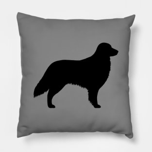 Flat Coated Retriever Silhouette Pillow