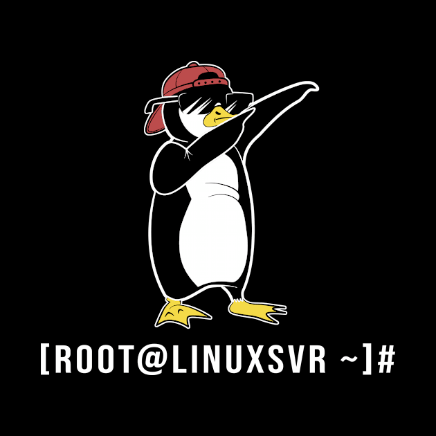 Root At Linux Server IT Nerd Linux Dabbing Penguin Hacker by Cedinho