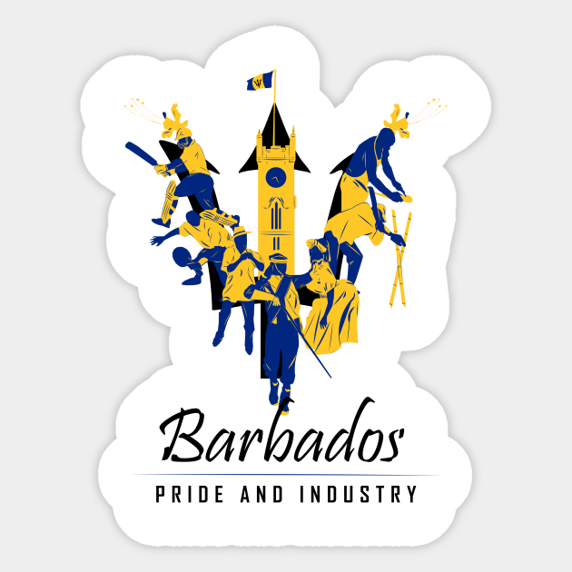Pride and Industry - Barbados - Sticker