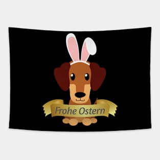 Dachshund Happy Easter Bunny Ears Dog Lovers Gift Tapestry