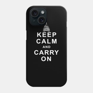 Capitol Carry On Black Phone Case