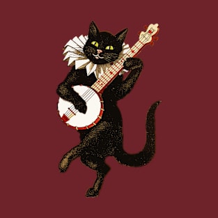 Cat Playing Banjo T-Shirt