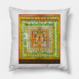 Medicine Buddha's paradise Psychedelic Pillow