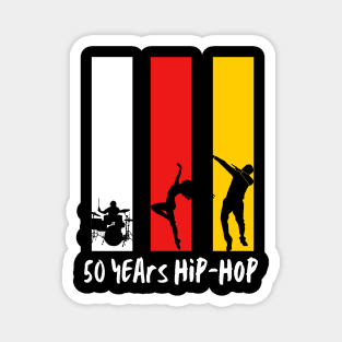 50 years hip-hop retro Magnet