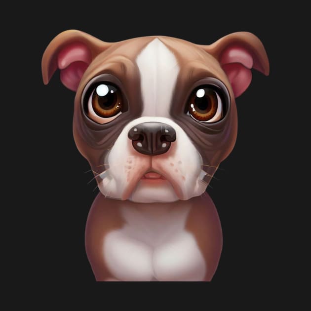 Dogtastic American Pit Bull Terrier by Art By Mojo