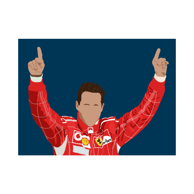 Michael Schumacher celebrating victory by royaldutchness