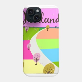 Holland Vintage style travel poster Phone Case