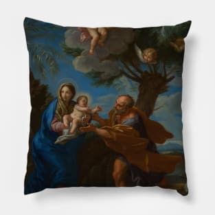 The Flight into Egypt by Carlo Maratti Pillow