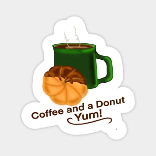 Coffee and a Donut Magnet