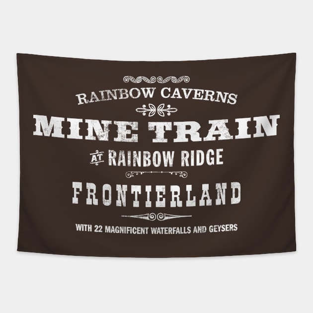 Frontierland Mine Train 1956 Tapestry by BurningSettlersCabin