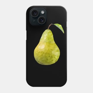 Low poly pear Phone Case