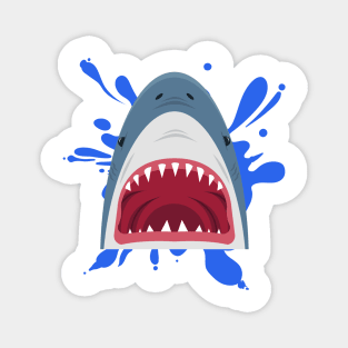 Scary Shark Design Magnet