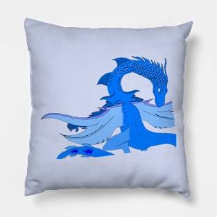 Dragon of water and ice Pillow