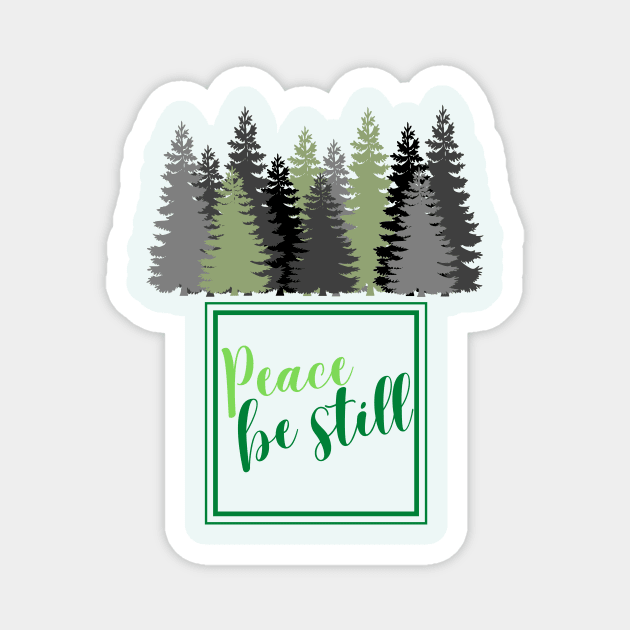 Peace be still Magnet by Rissenprints