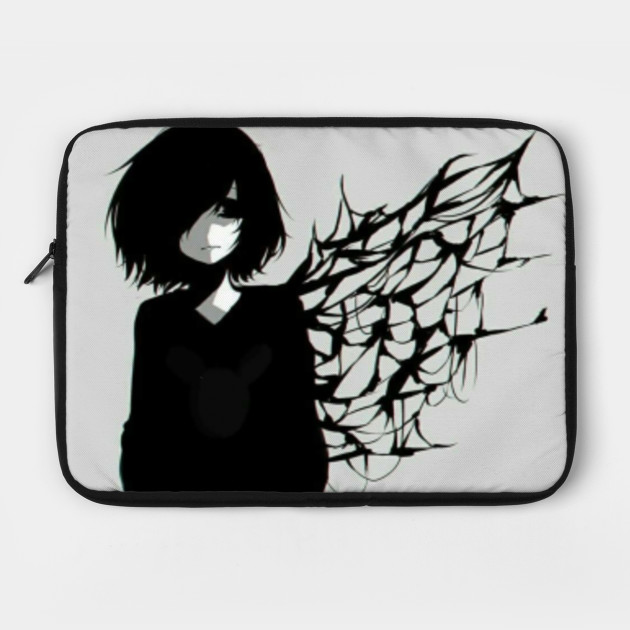 Sad Anime Girl Sad Anime Girl Laptop Case Teepublic