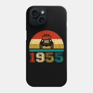 Vintage Jeep 1955 Birthday Jeep Gift Phone Case