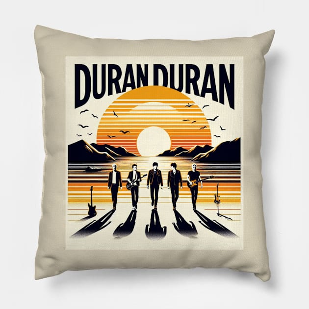 Duran Duran Retro Pillow by DarkWave