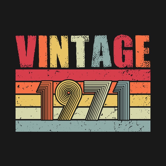 Vintage 1971 by CardRingDesign