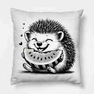 Blissful Hedgehog Delight Pillow