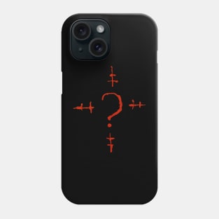 Riddle me this. (Vengeance Red) Phone Case