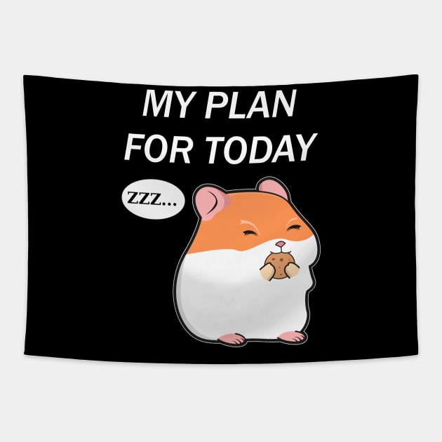Hamster Funny Tapestry by Imutobi