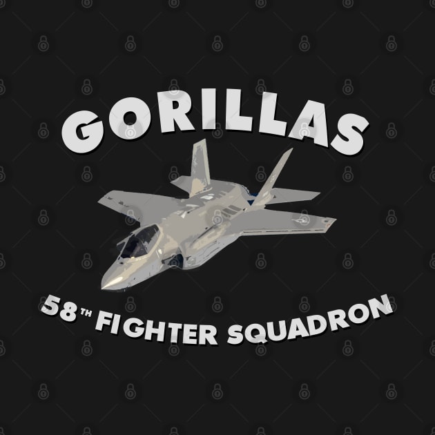 58th Fighter Squadron Gorillas F35 USAF by DesignedForFlight
