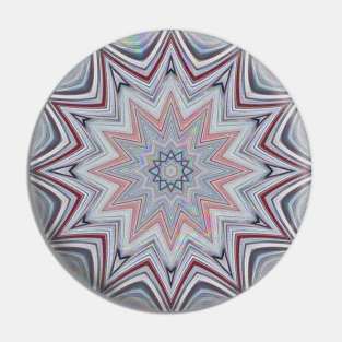 Boho Style Abstract Festive Mandala Pattern Pin