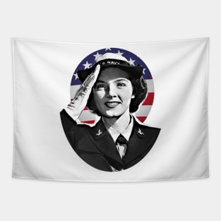 Patriot military woman Tapestry