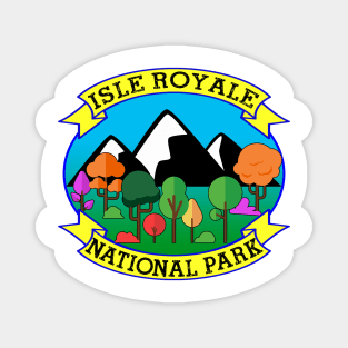 ISLE ROYALE NATIONAL PARK MICHIGAN KAYAK HAPPY CAMPER KAYAKING Magnet