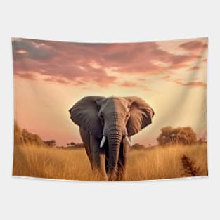 Elephant Animal Nature Majestic Wild Tapestry