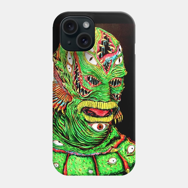 Creature from the lagoon Phone Case by Robisrael