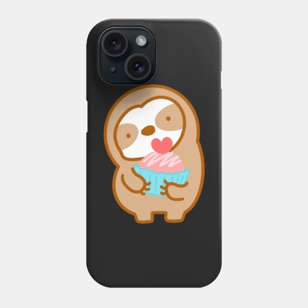 Cute Cupcake Sloth Phone Case by theslothinme