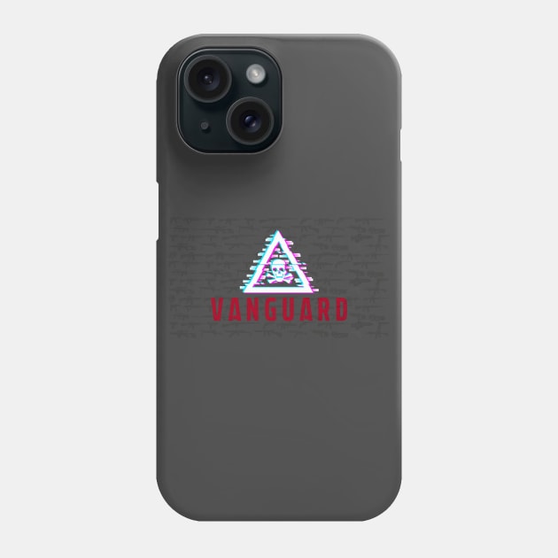 Vanguard video games with triangle and skull Phone Case by Cetrion Creative