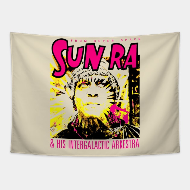 Sun Ra Tapestry by HAPPY TRIP PRESS