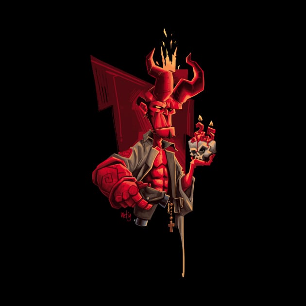 Hellboy 25th Anniversary Anung Un Rama Version by metmangindaan