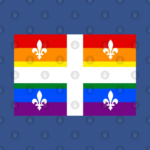 Quebec LGBTQ Pride Flag by popkulturniy