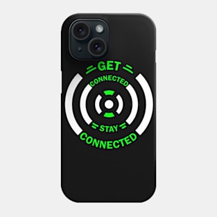 slogan connected typography Phone Case