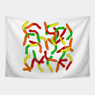 Gummy Worms Tapestry