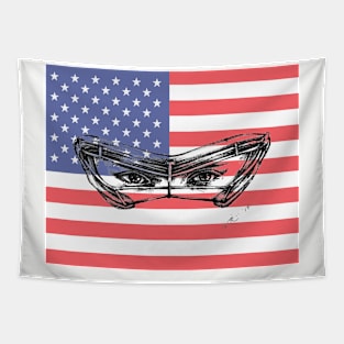 US Flag The Look Tapestry