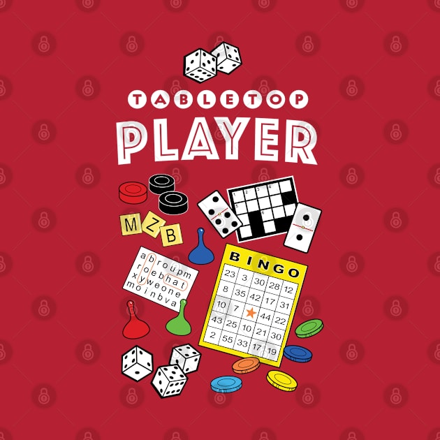 Tabletop Player! Bingo, Dice, Word Search, Board Games, Crossword Puzzles and More! by penandinkdesign@hotmail.com