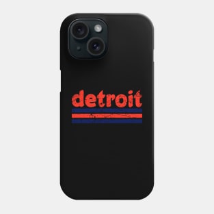 Vintage detroit baseball Phone Case