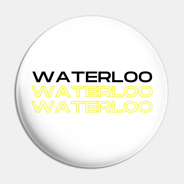 WATERLOO X3 Pin by stickersbyjori