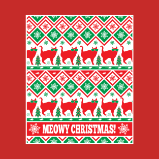 Meowy Christmas T-Shirt