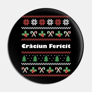 Romanian Christmas Craciun Fericit Pin