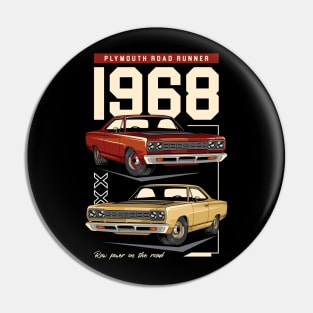 1968 Road Runner Car Pin