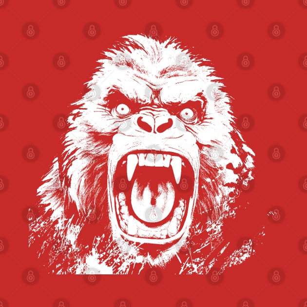 Angry Gorilla by obstinator