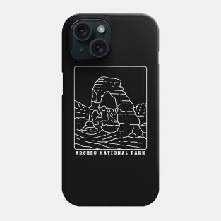 Arches National Park Minimalist Phone Case