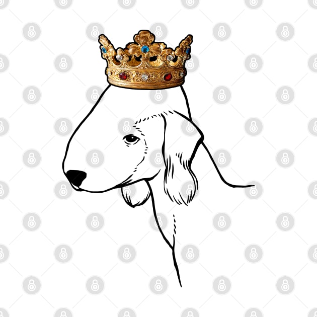 Bedlington Terrier Dog King Queen Wearing Crown by millersye