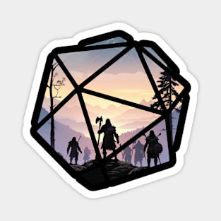 DnD D20 Landscape Magnet